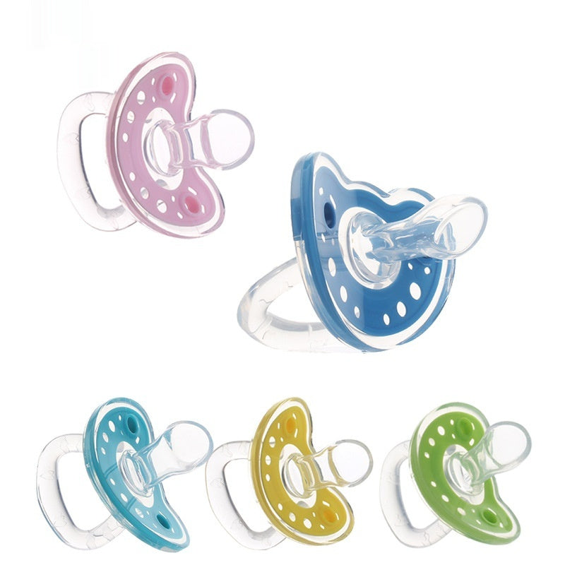 Baby Products Full Silica Gel Pacifier Two-color Liquid Silicone Sleep Comfort Baby Pacifier Baby